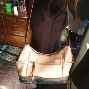 Like new! The Sak cream colored shoulder bag